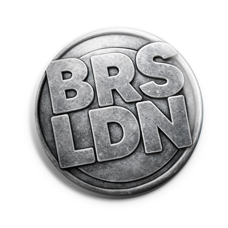 BRSLDN Silver Logo Pin
