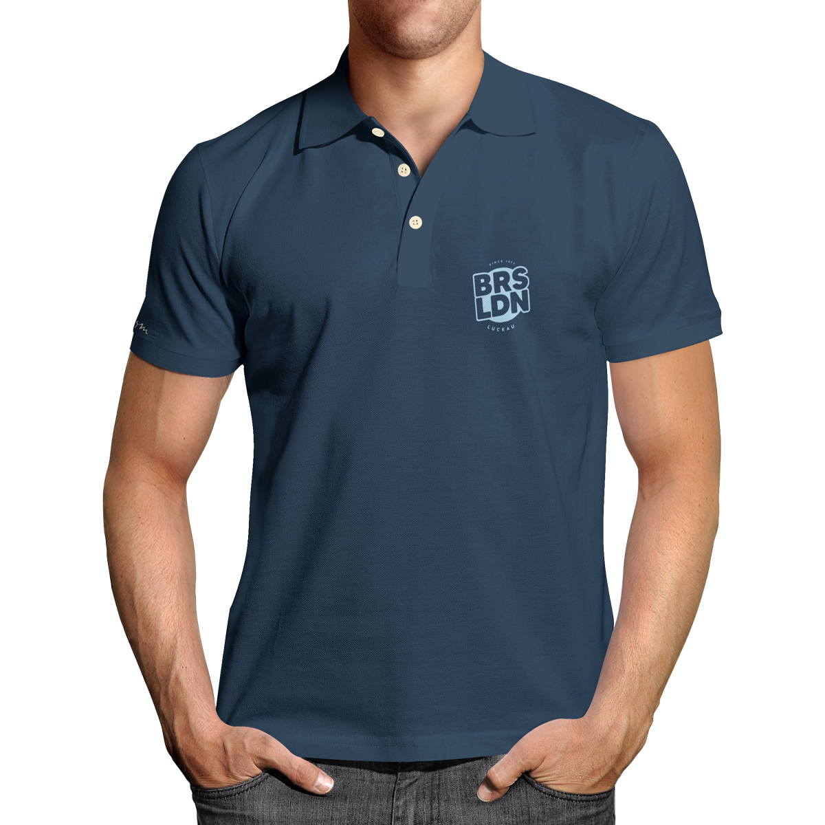 BRSLDN Crew Polo Blue