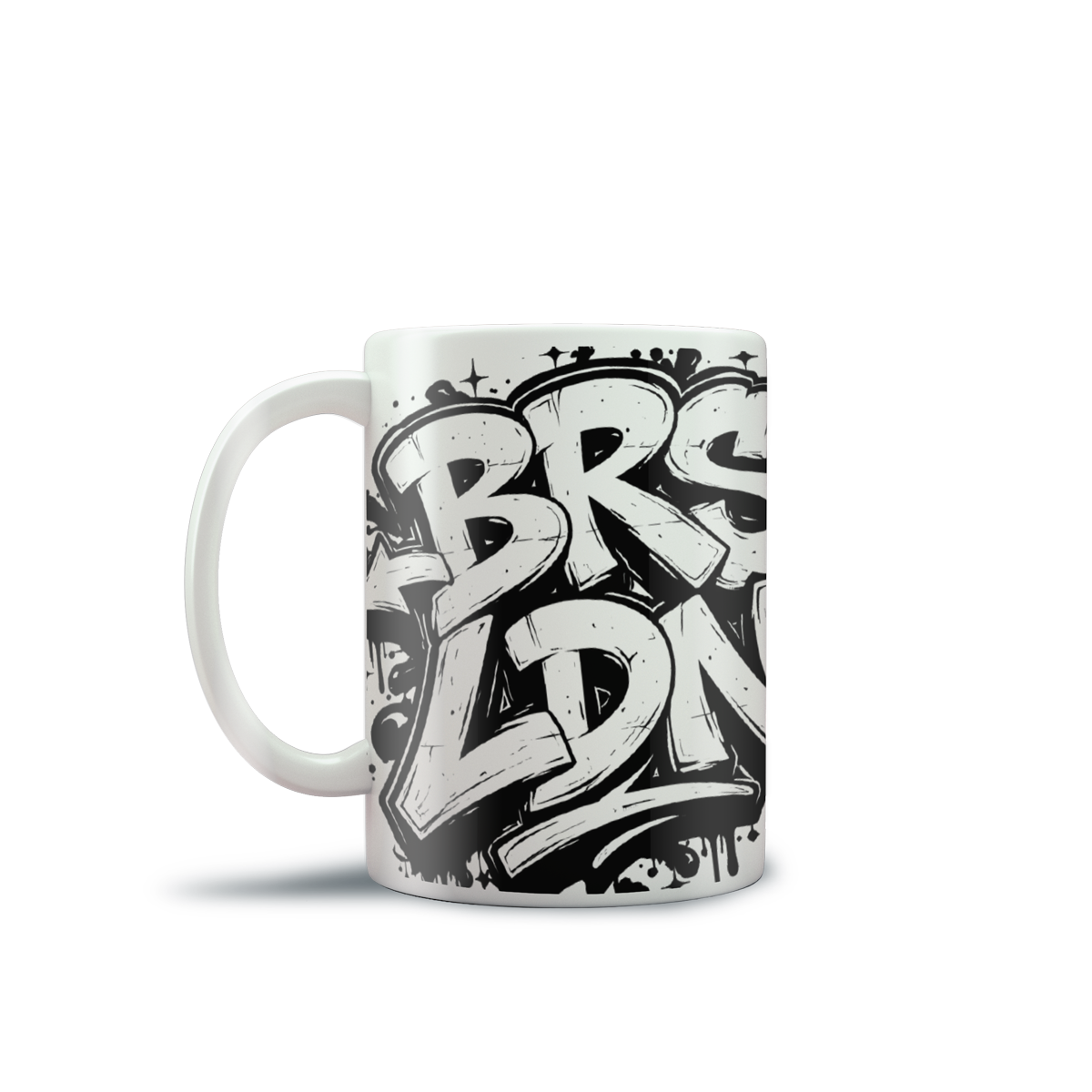 BRSLDN Graffiti Black Joe Mug